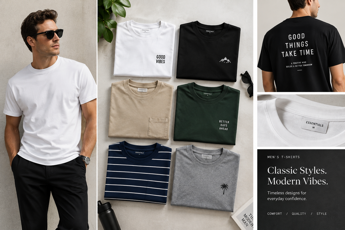 Stylish Men's T-Shirts That Never Go Out of Fashion
