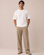 Cropped Boxy Fit Waffle Tee