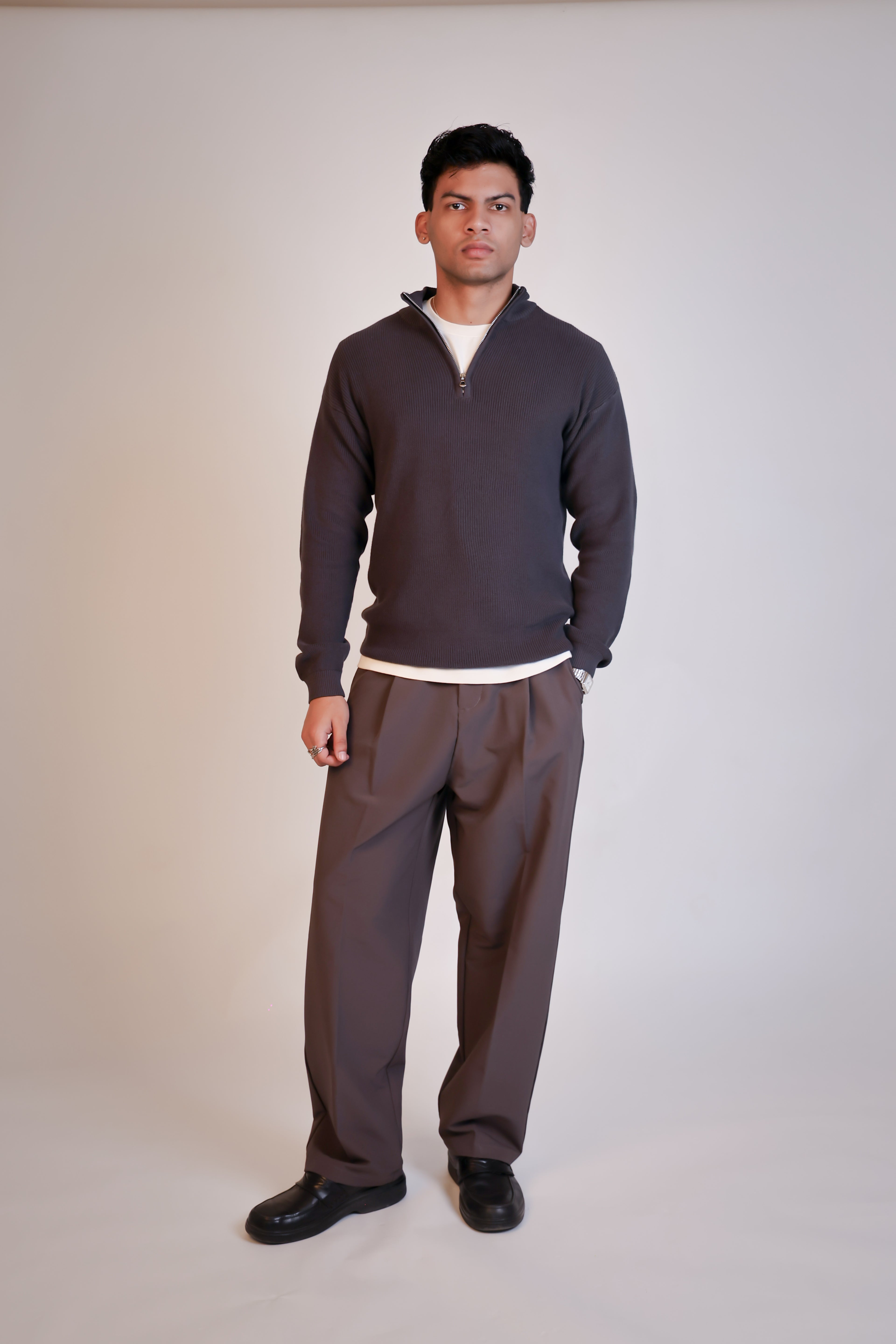 Quarter Zip (Charcoal)