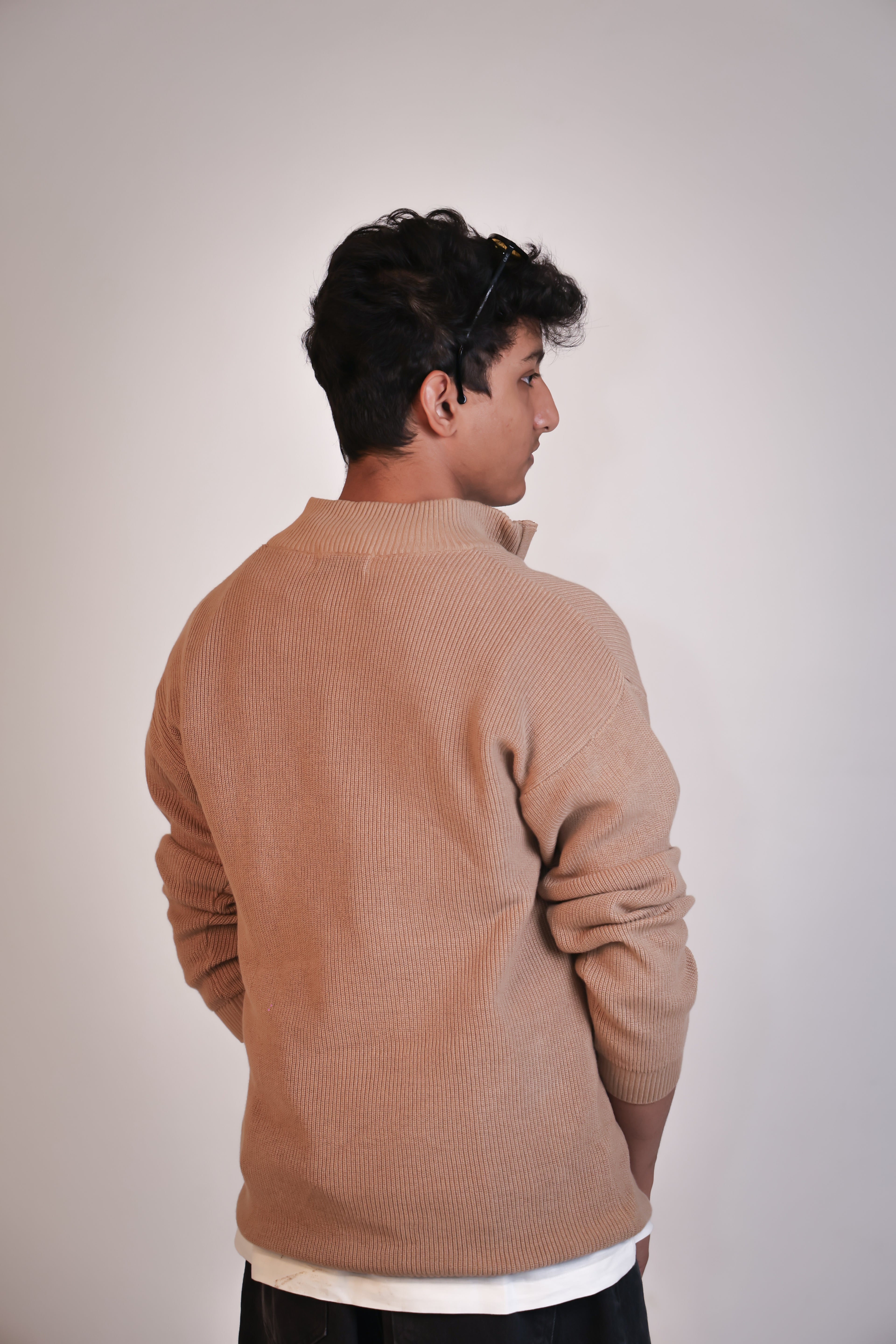 Quarter Zip (Beige)